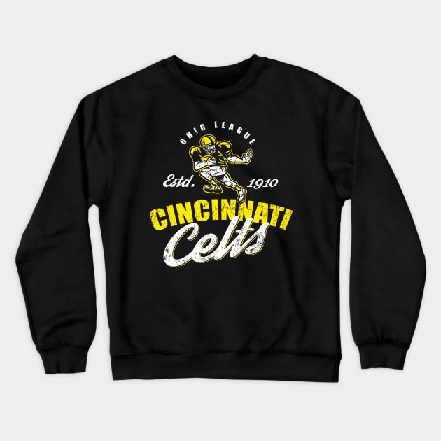 Cincinnati Celts Football Crewneck Sweatshirt by MindsparkCreative